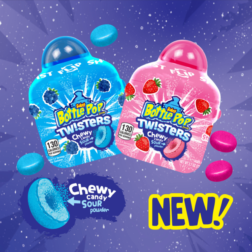Baby Bottle Pop Twisters - Gummy Candy 77 g 8pcs ($5.35 per Unit) [exp:01/27]