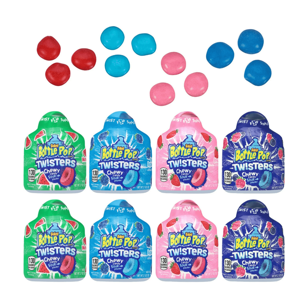 Baby Bottle Pop Twisters - Gummy Candy 77 g 8pcs ($5.35 per Unit) [exp:01/27]