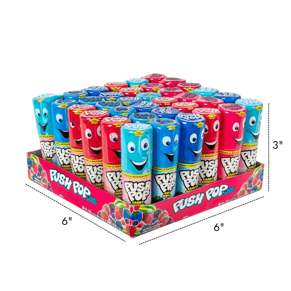 Push Pop Candy 14 g 36pcs ($1.09 per Unit) [Exp: 12/2027]