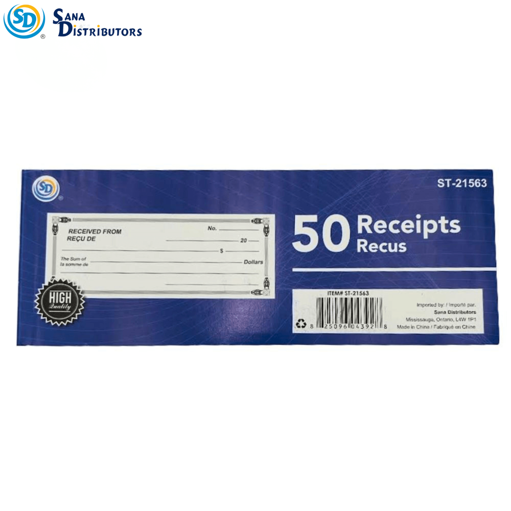 Sd Receipt Book 50-page ($16.20 for 12pcs