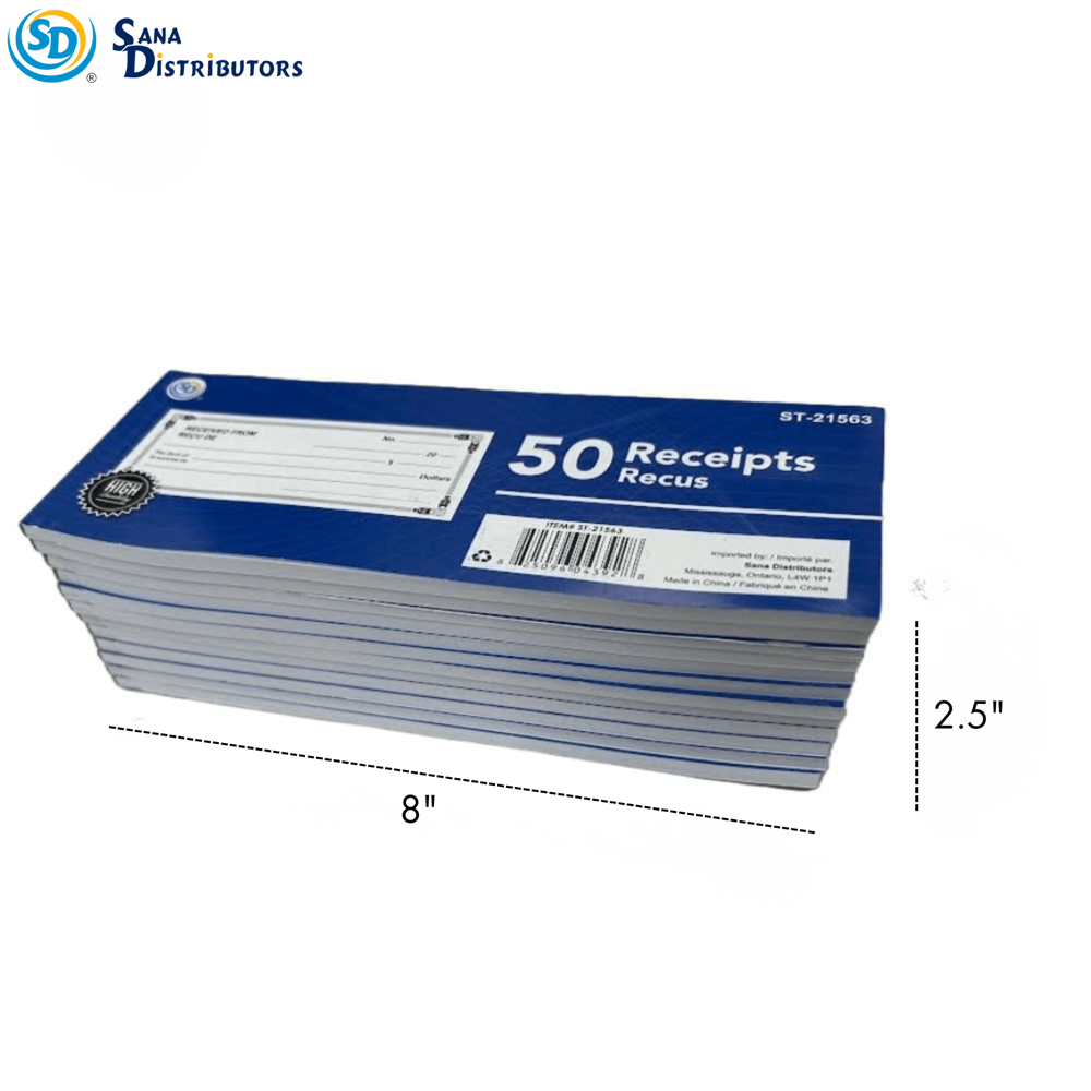 Sd Receipt Book 50-page ($16.20 for 12pcs