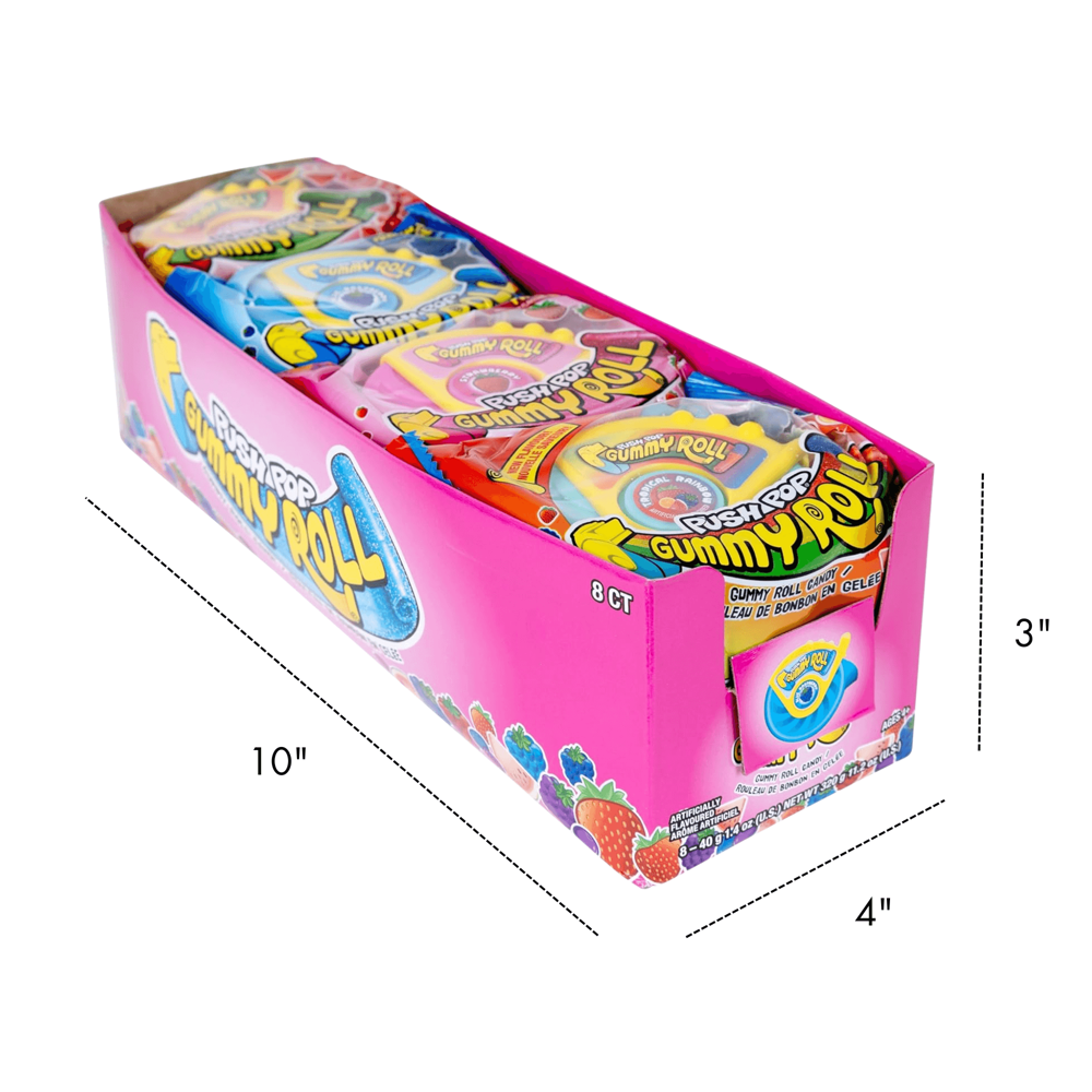 Push Pop Gummy Roll 8pcs ($2.75 per Unit)