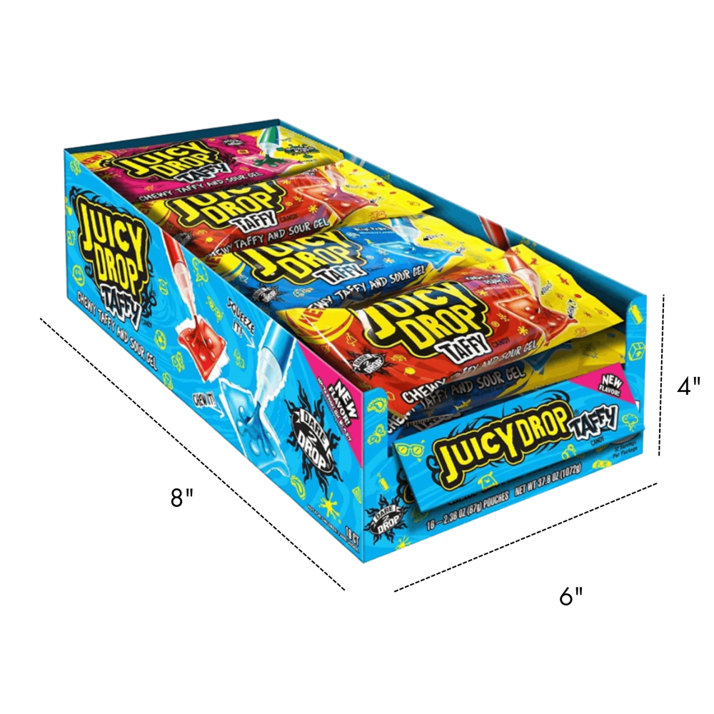 Juicy Drop Pop Taffy 67 g 16pcs ($2.75 per Unit)
