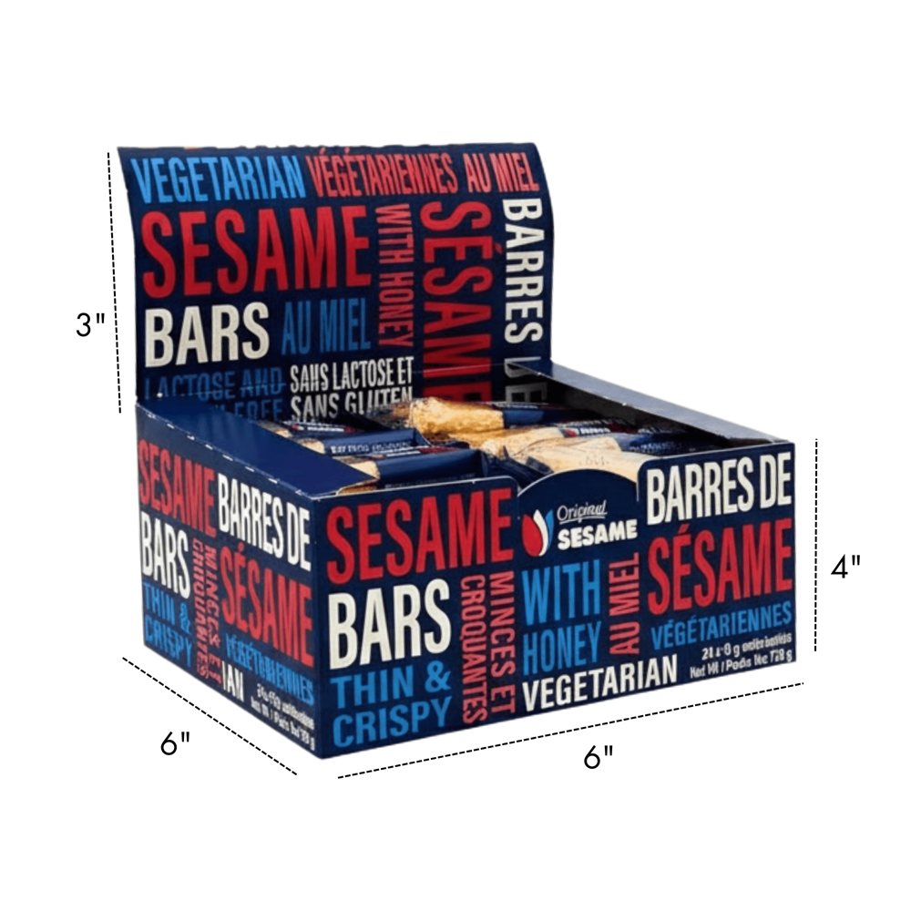 Sesame Bars with Honey 30 g 24pcs ($0.55 per Unit) [exp.12/27]