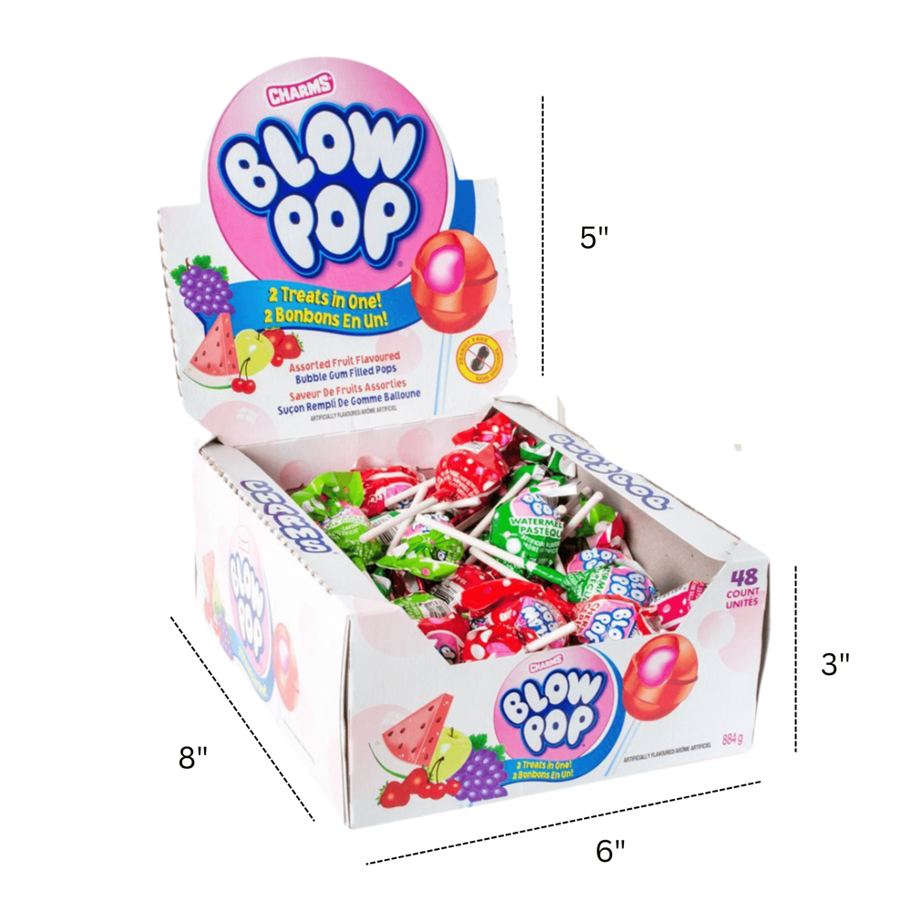 Charms Assorted Blow Pop Inside Out 48pcs ($0.35 per Unit) [Exp: 02/11/2027]