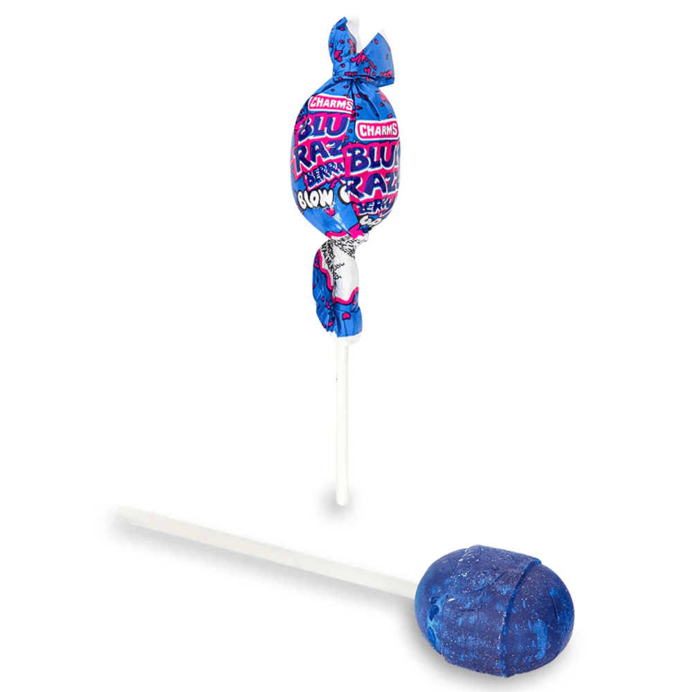 Charms Blue Razz Blow Pop 48pcs ($0.39 per Unit)