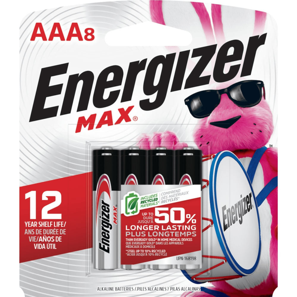 Energizer Max aaa-8 [Exp: 2040]