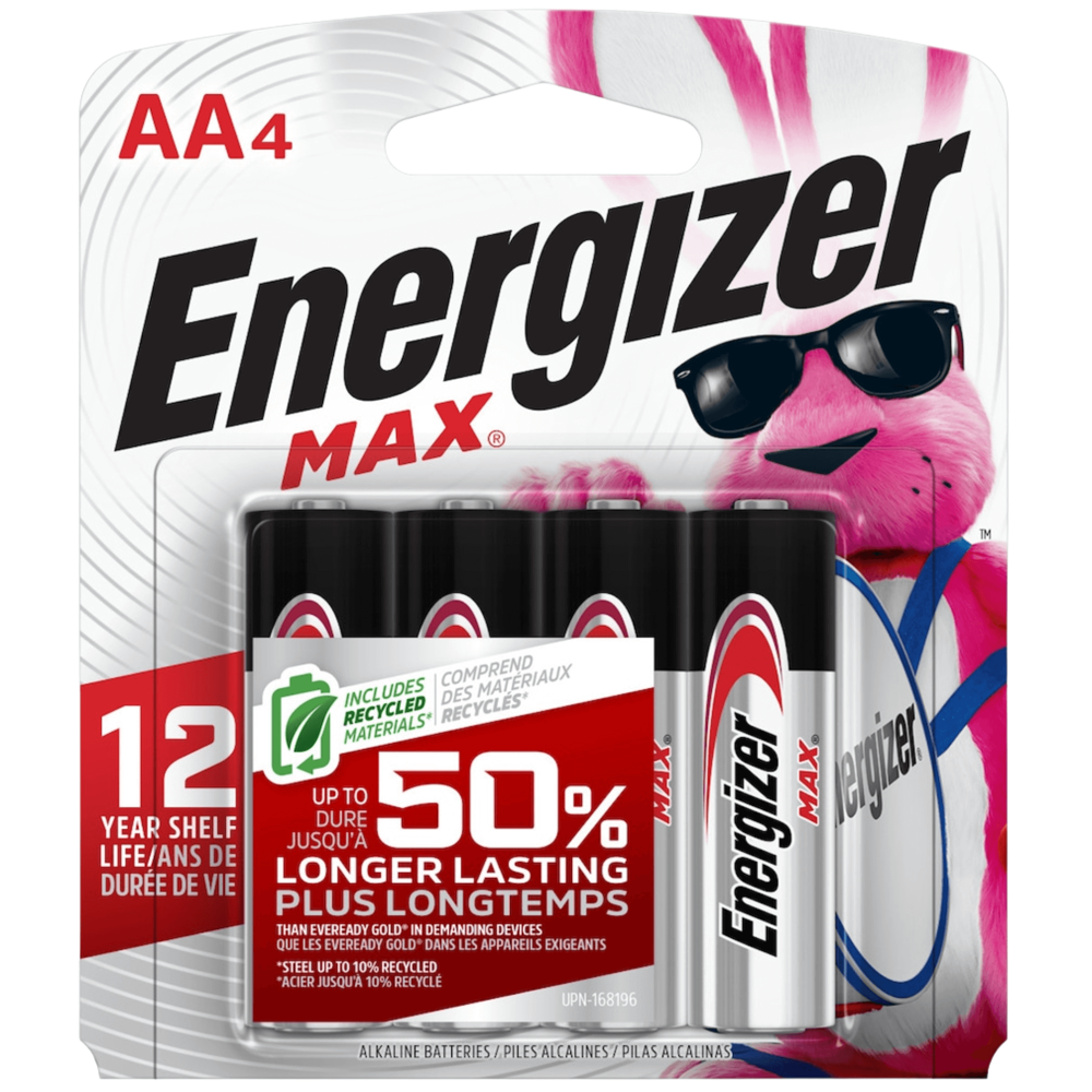 Energizer Max aa-4 ($31.80 for Case of 12) [Exp: 2040]