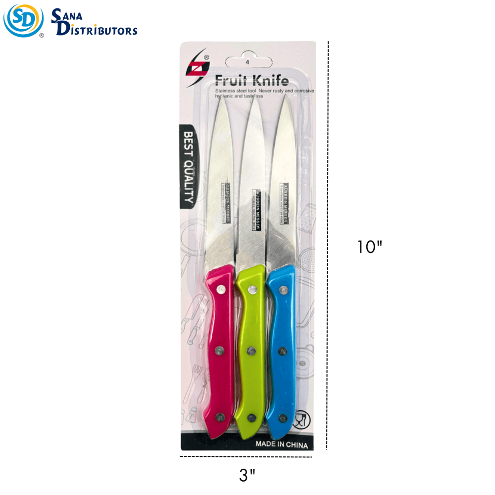 3pcs Knife Set 4.5"