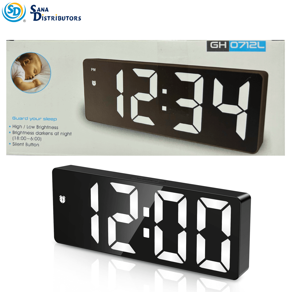 LED Clock with USB Cable #gh0712l