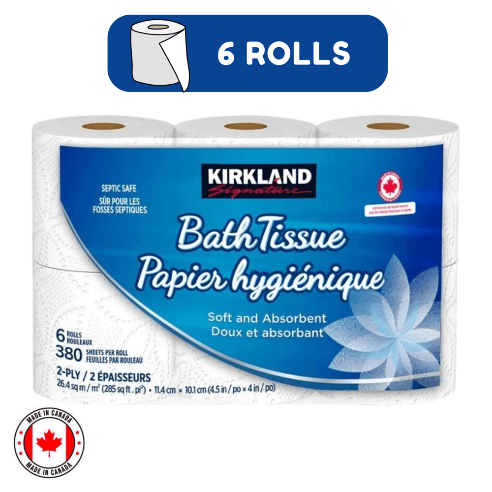 Kirkland Bath Tissue 2-ply 6pcs [380 Sheets]