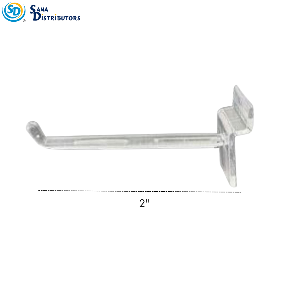 Plastic Slatwall Hook 2"