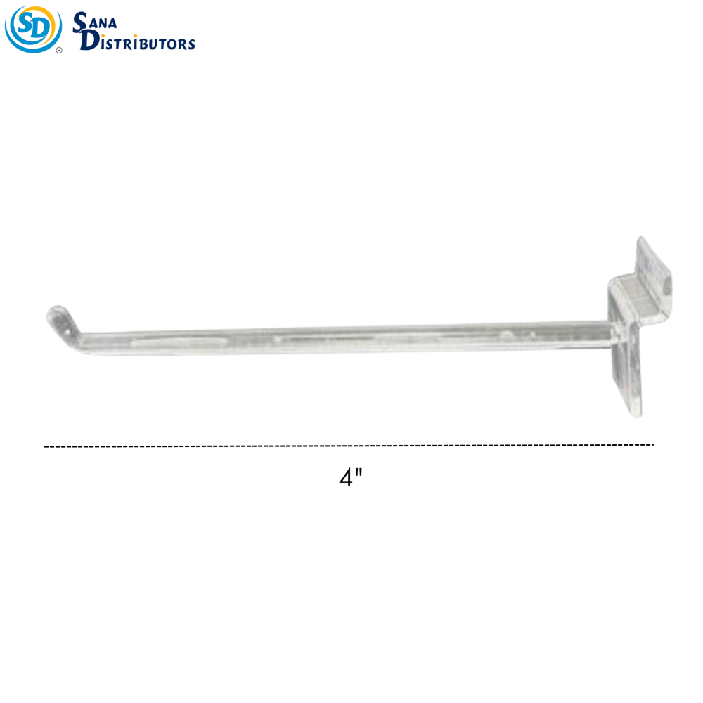 Plastic Slatwall Hook 4"