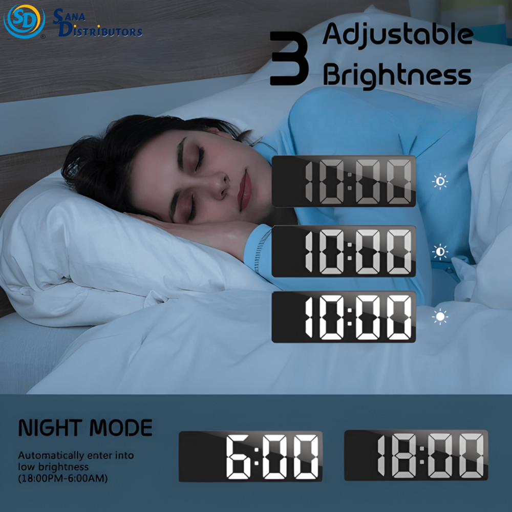 LED Clock with USB Cable #gh0712l