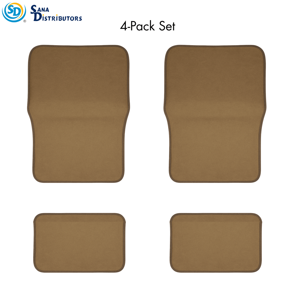 Car Mats 4pc Set - Assorted Colours
