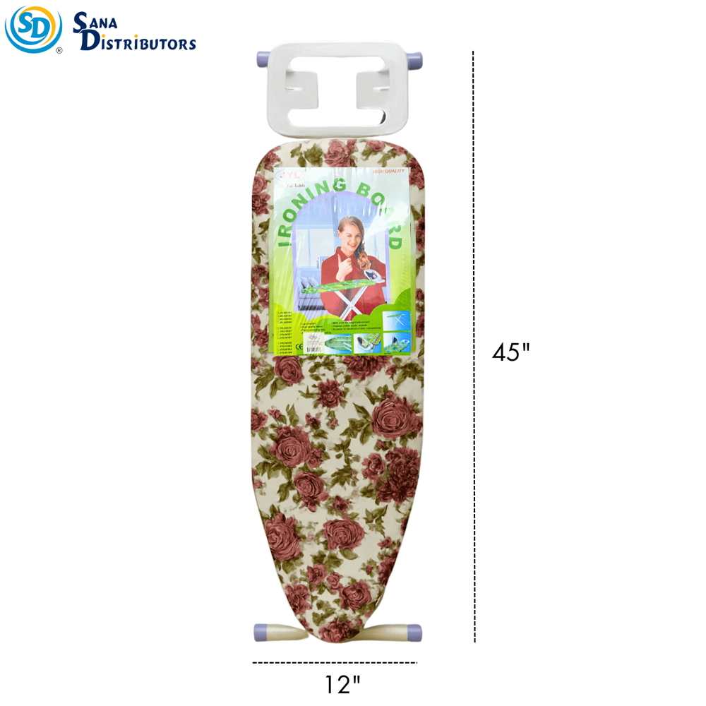 Ironing Board W/ Iron Rest 45" - Assorted Designs