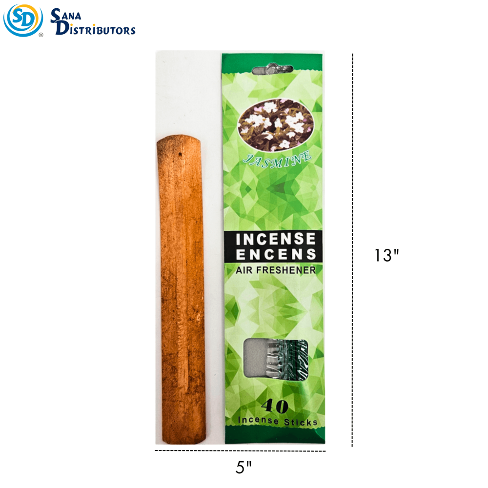 Incense Air Freshener 40 Sticks with Holder 13"x5"