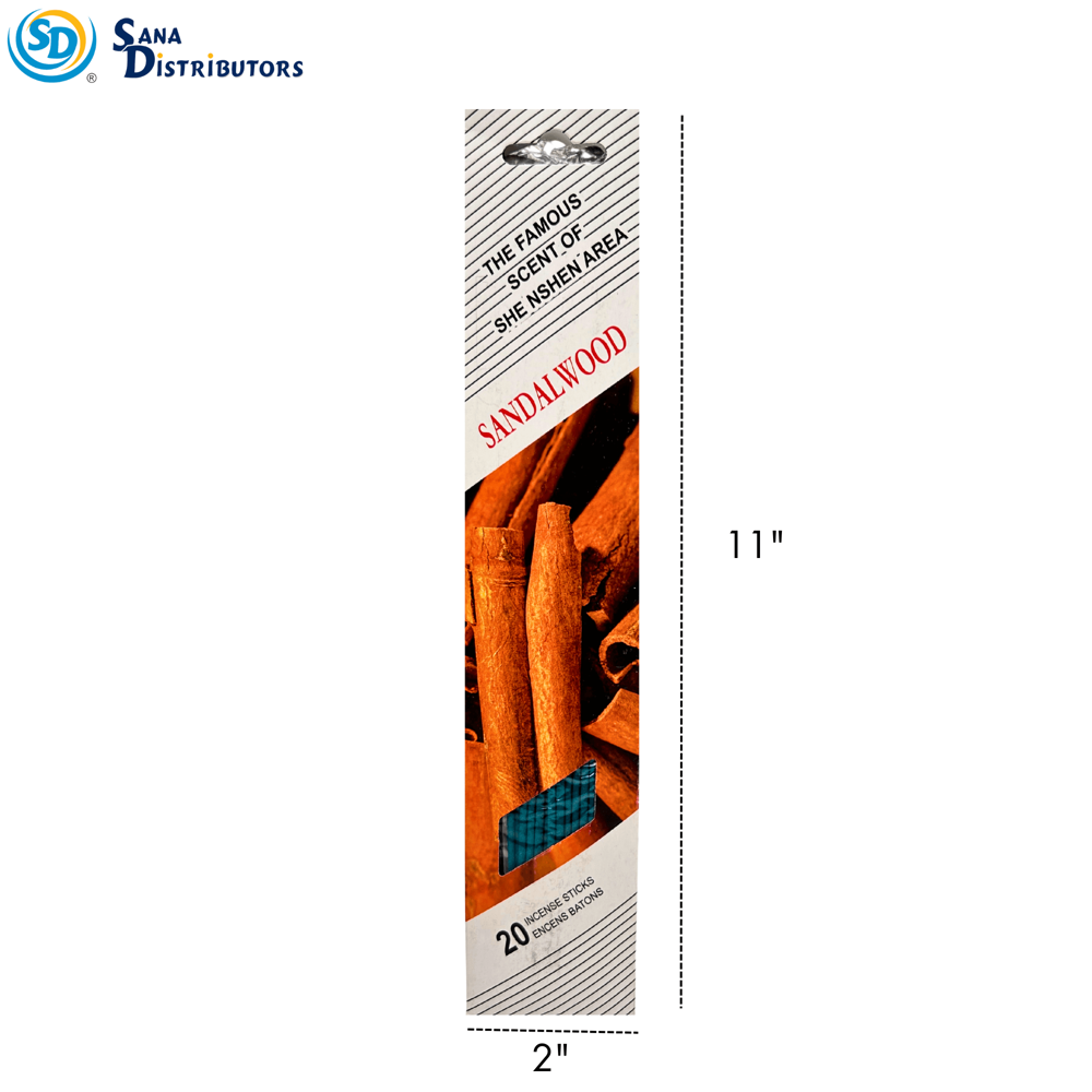 Incense 20pcs - Assorted Scents 11"x2"
