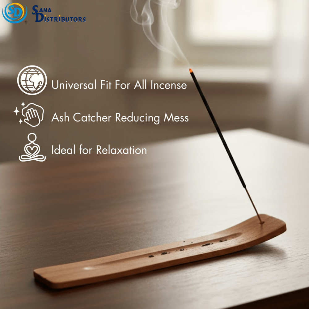 Wooden Incense Holder 11"x3"