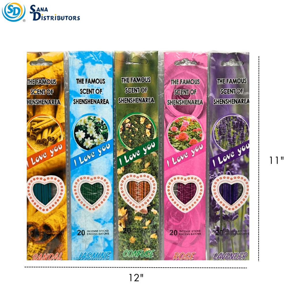 Incense Sticks 5pk 20pcs 12"x11"