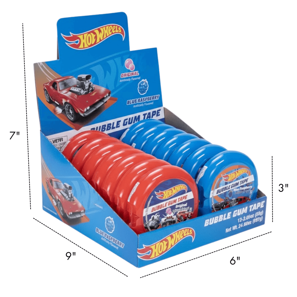 Hot Wheels Bubble Gum Tape 58 g 12pcs ($1.65 per Unit ) [exp:12/27]