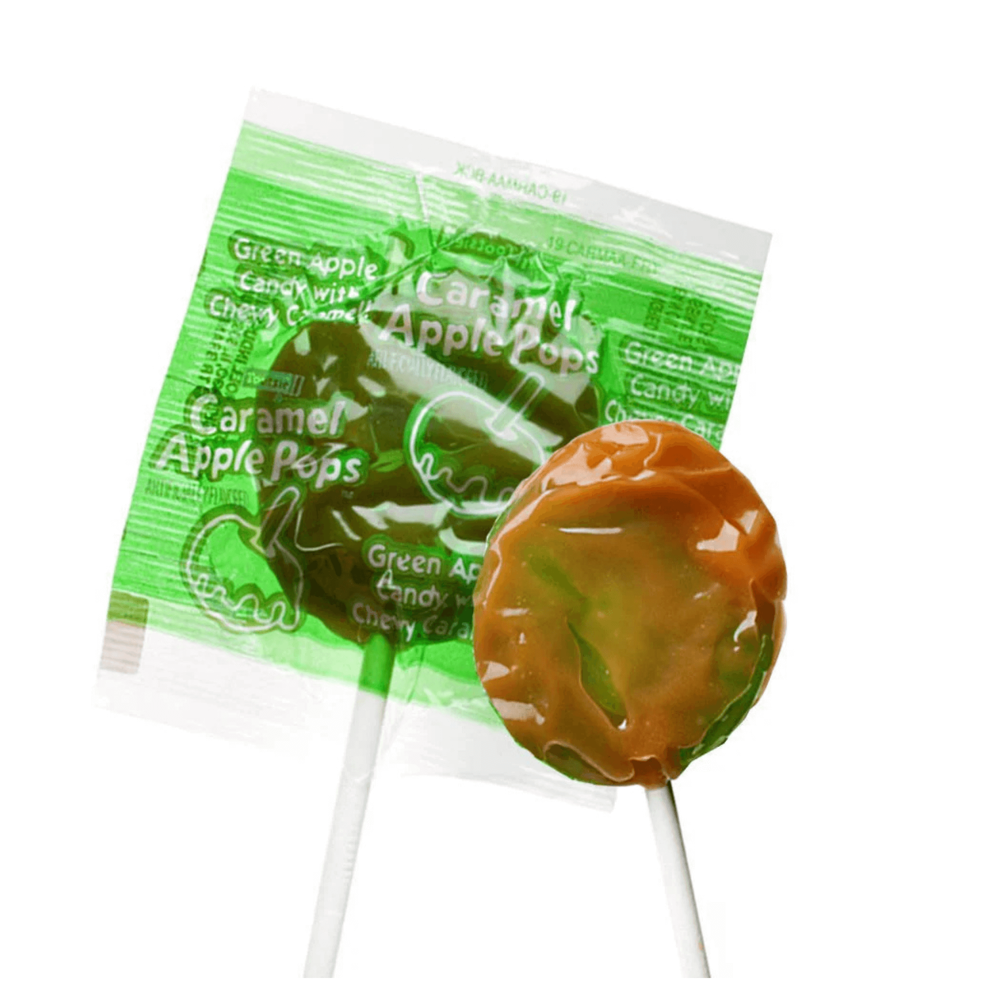 Caramel Apple Flat Pops 48pcs ($0.35 per Unit) [Exp: 02/2028]