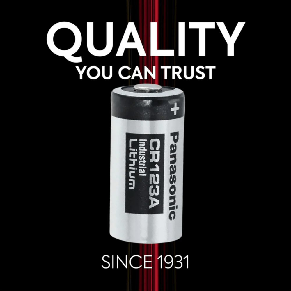 Panasonic cr123a Industrial Lithium Battery 1pc [Exp: 2035]