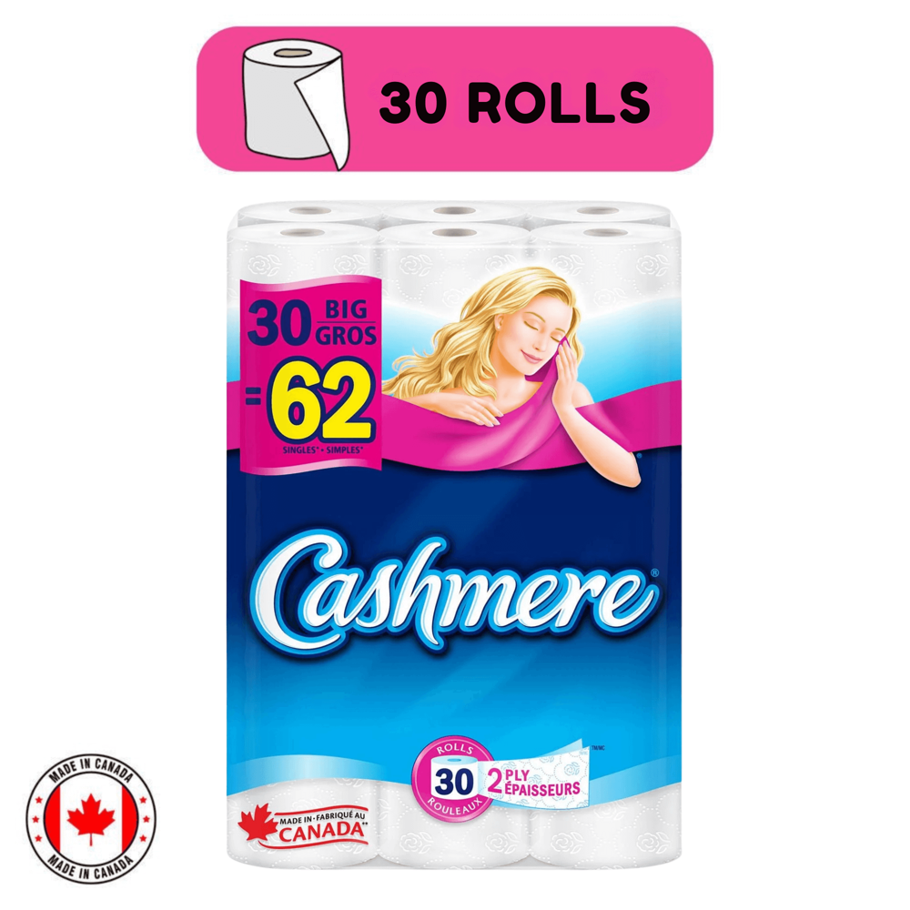 Cashmere Bath Tissue 2-ply 30=62 Rolls [253 Sheets]