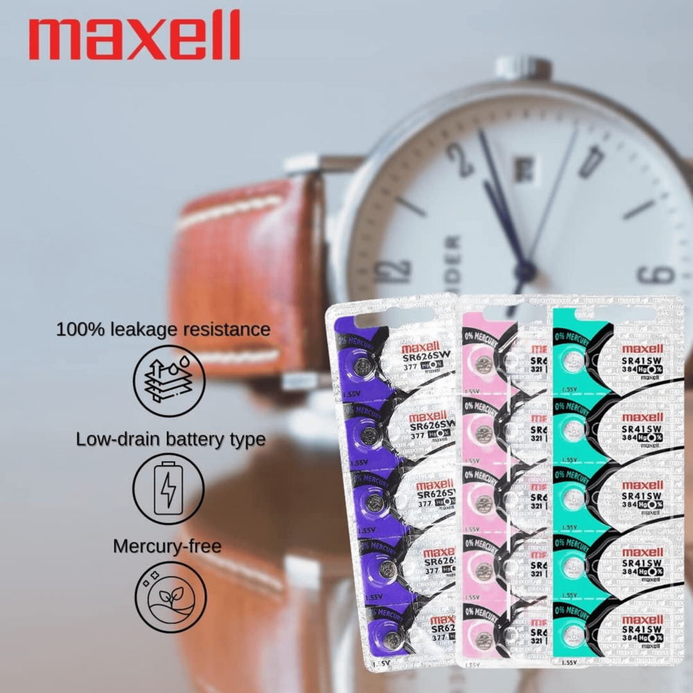 Maxell Battery 5pcs sr41w/392 [Exp: 2029]