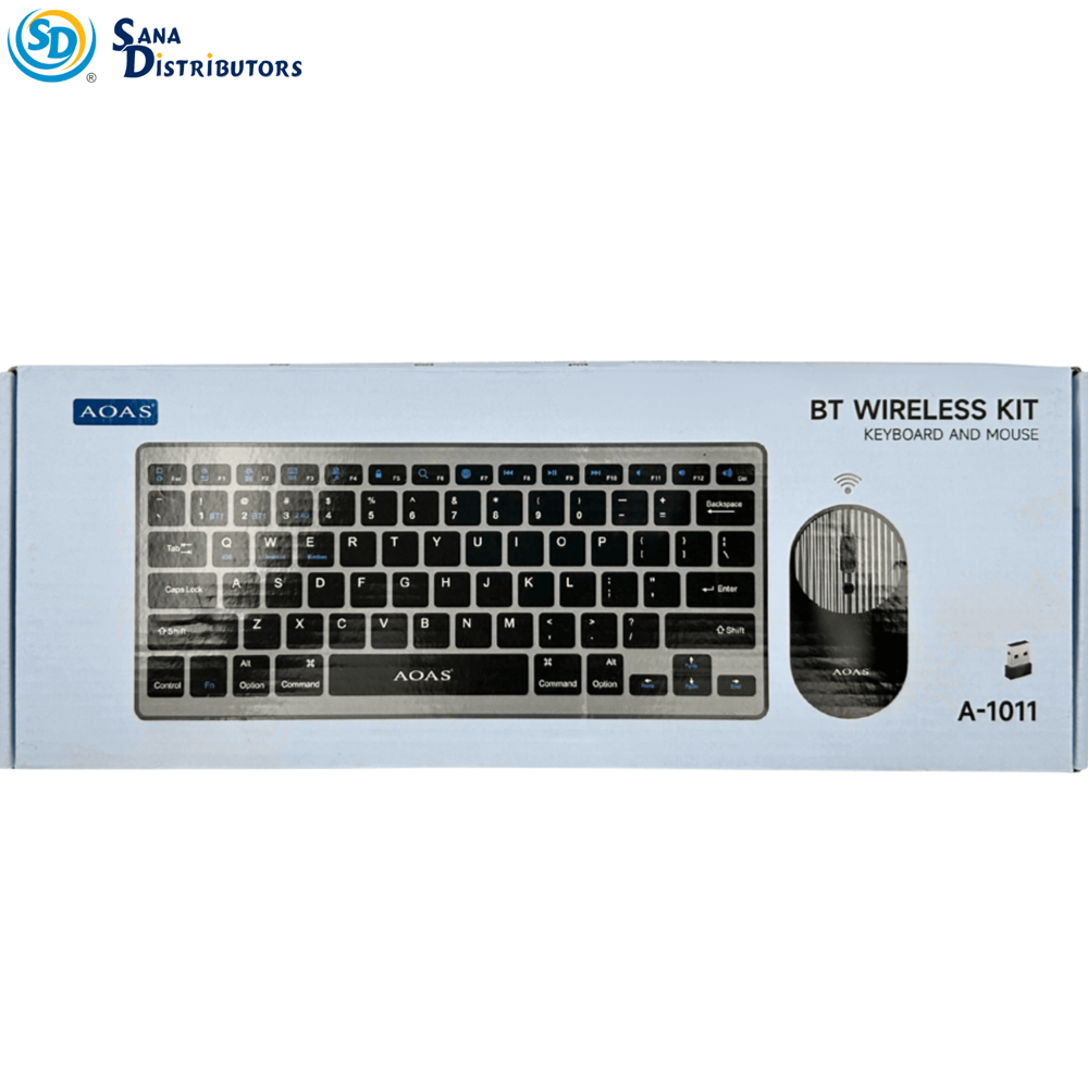 Aoas Bluetooth Wireless Kit with Keyboard and Mouse #a-1011