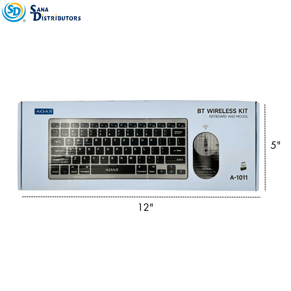 Aoas Bluetooth Wireless Kit with Keyboard and Mouse #a-1011