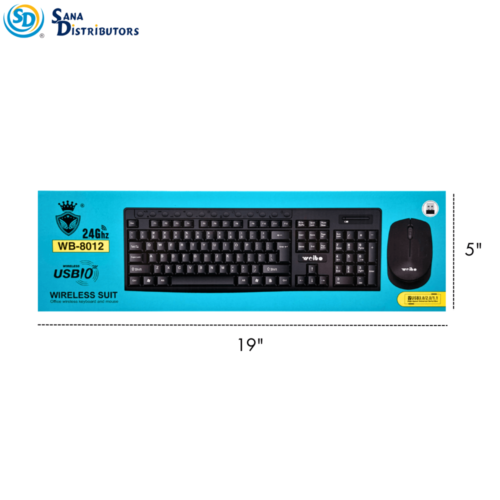 Weibo Wireless Keyboard & Mouse wb-8012
