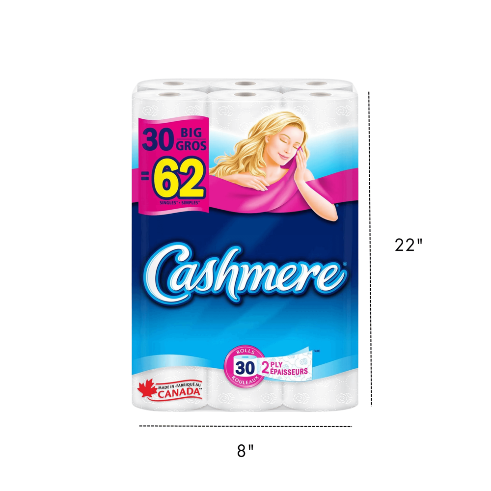 Cashmere Bath Tissue 2-ply 30=62 Rolls [253 Sheets]