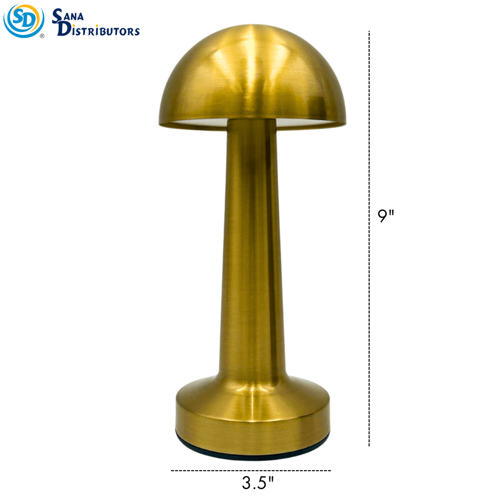 Wireless Rechargeable Mushroom Desk Lamp [3.5" x 9"]