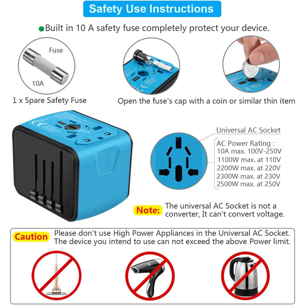 Travel Adapter with USB
