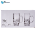 Glass Mugs 6pcs 330 mL 6"