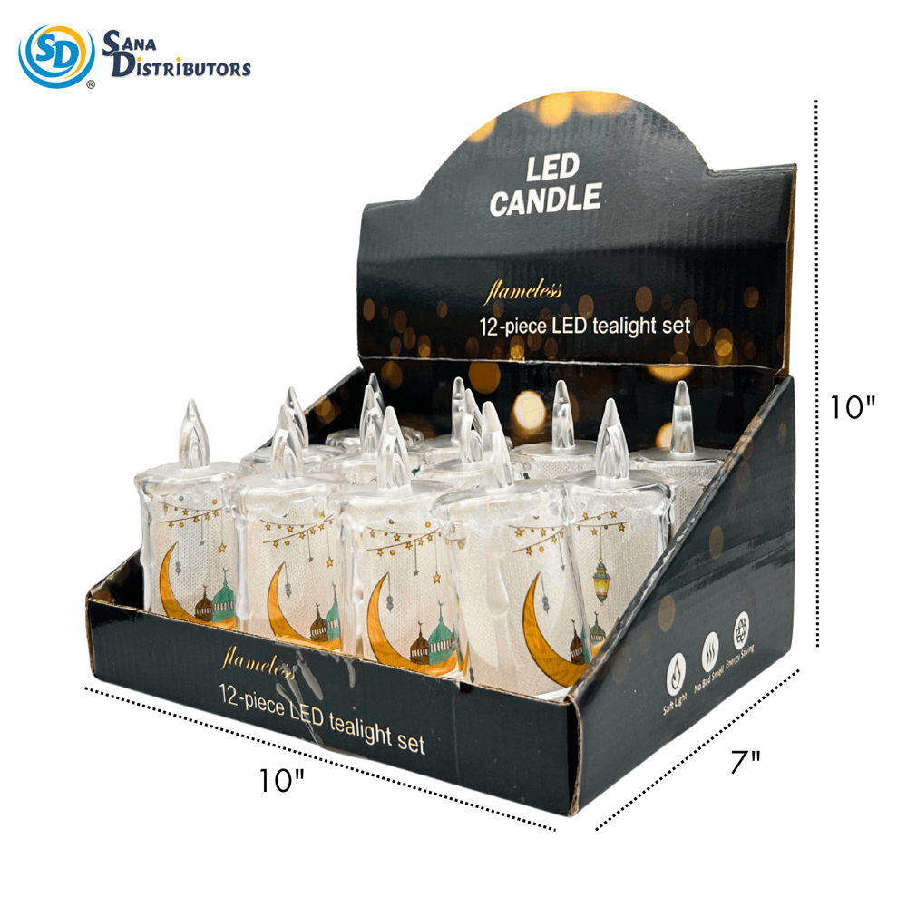 LED Lantern Islamic Style ($15.48 for Case of 12pcs) 4.8"