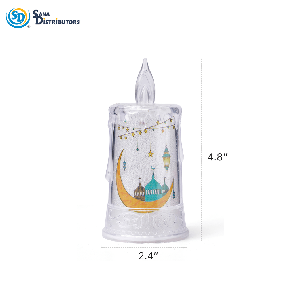LED Lantern Islamic Style ($15.48 for Case of 12pcs) 4.8"
