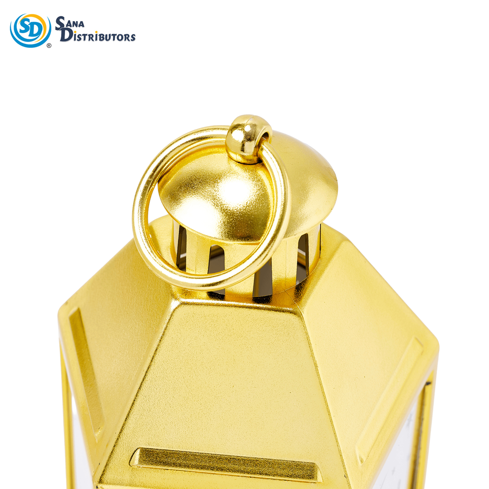 LED Lantern Islamic Style - Gold 8.7"