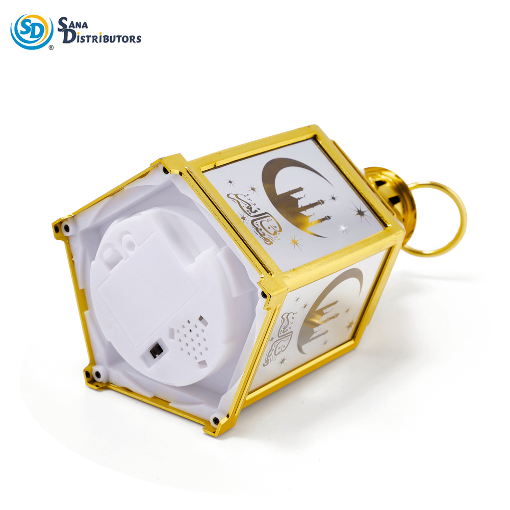 LED Lantern Islamic Style - Gold 8.7"