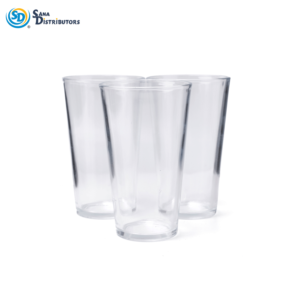 Drinking Glass 3pcs 6"