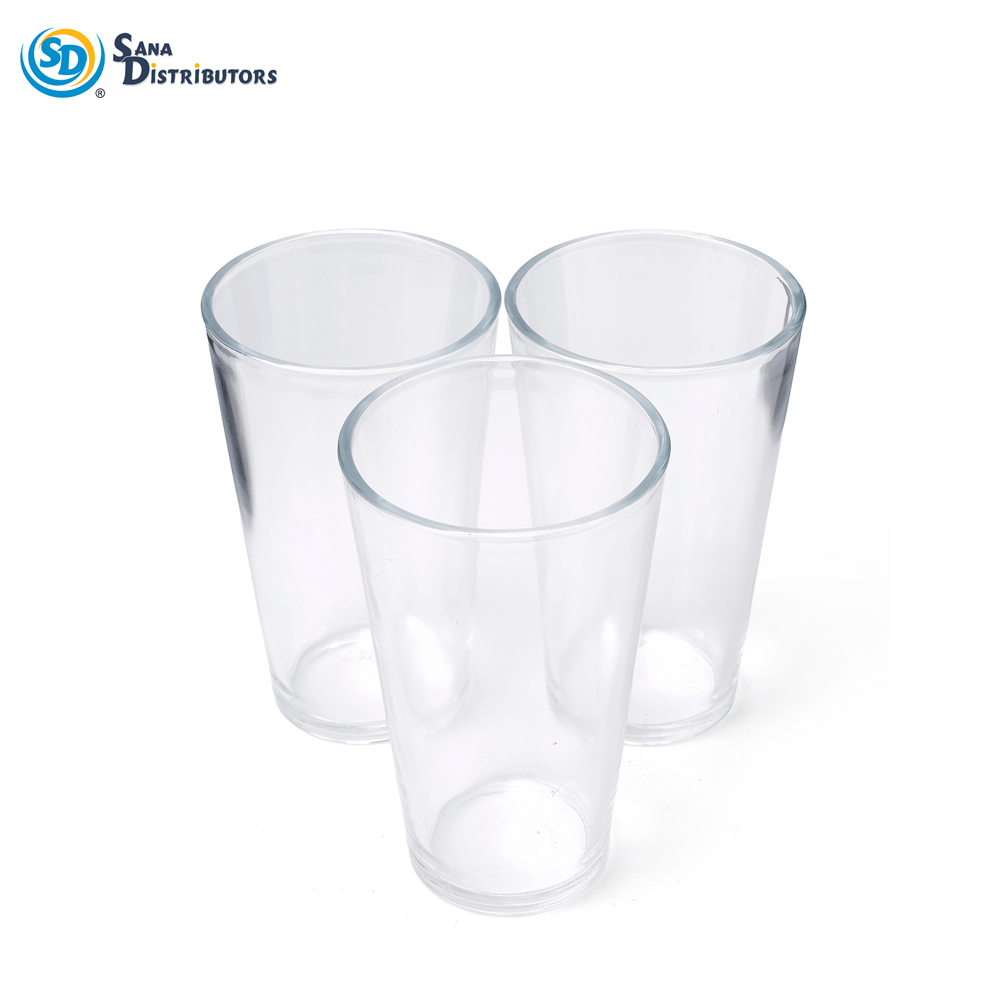 Drinking Glass 3pcs 6"