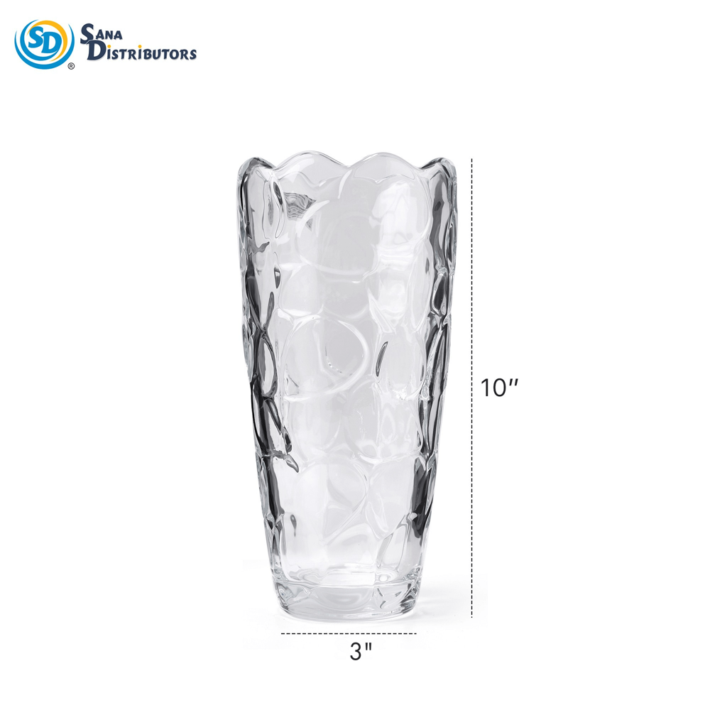 Glass Vase 10" x 3"