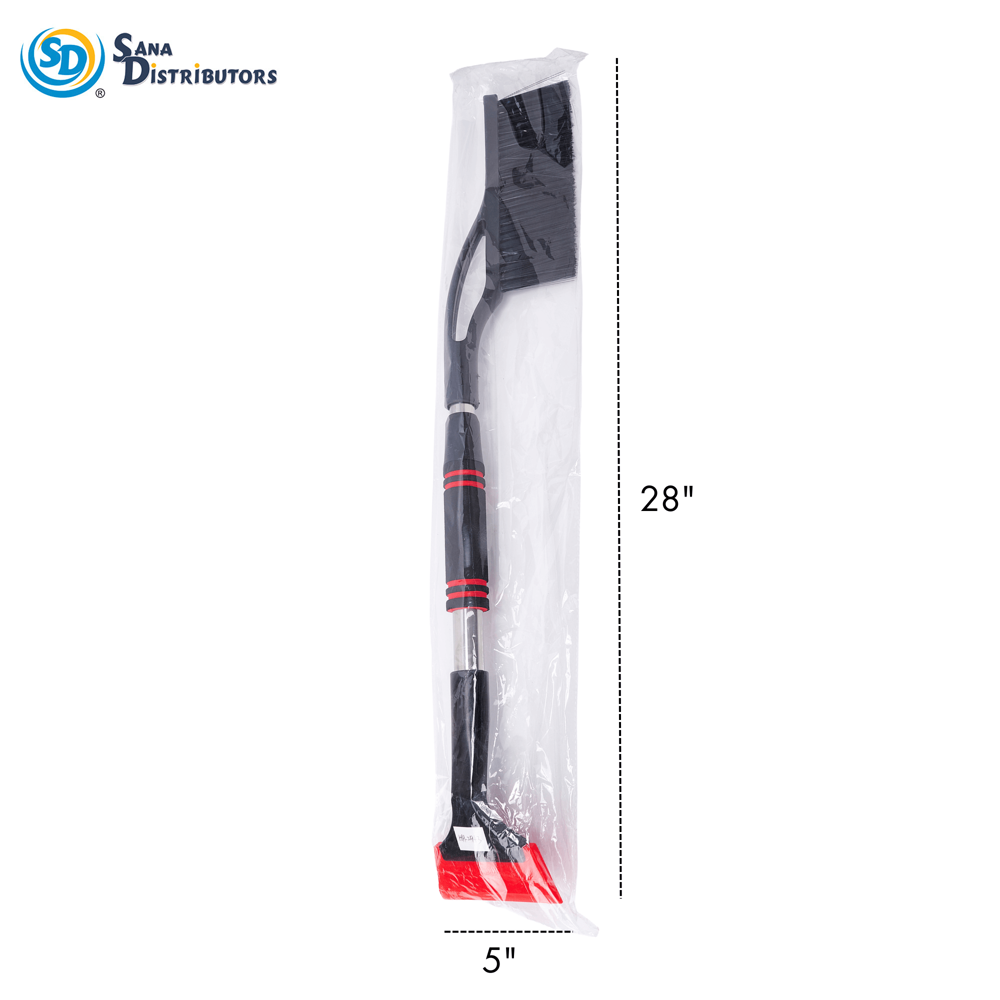 Snow Brush W/ Ice Scraper - Extendable 28"