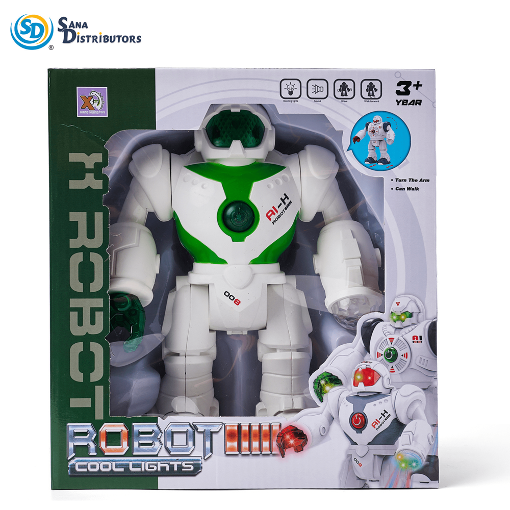 Robot Toy – Cool Lights & Walking Action 9"
