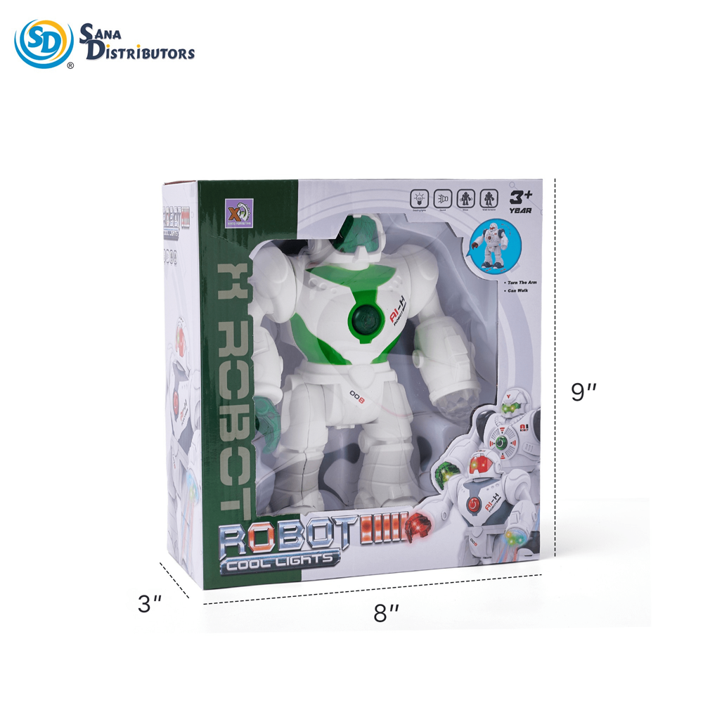 Robot Toy – Cool Lights & Walking Action 9"