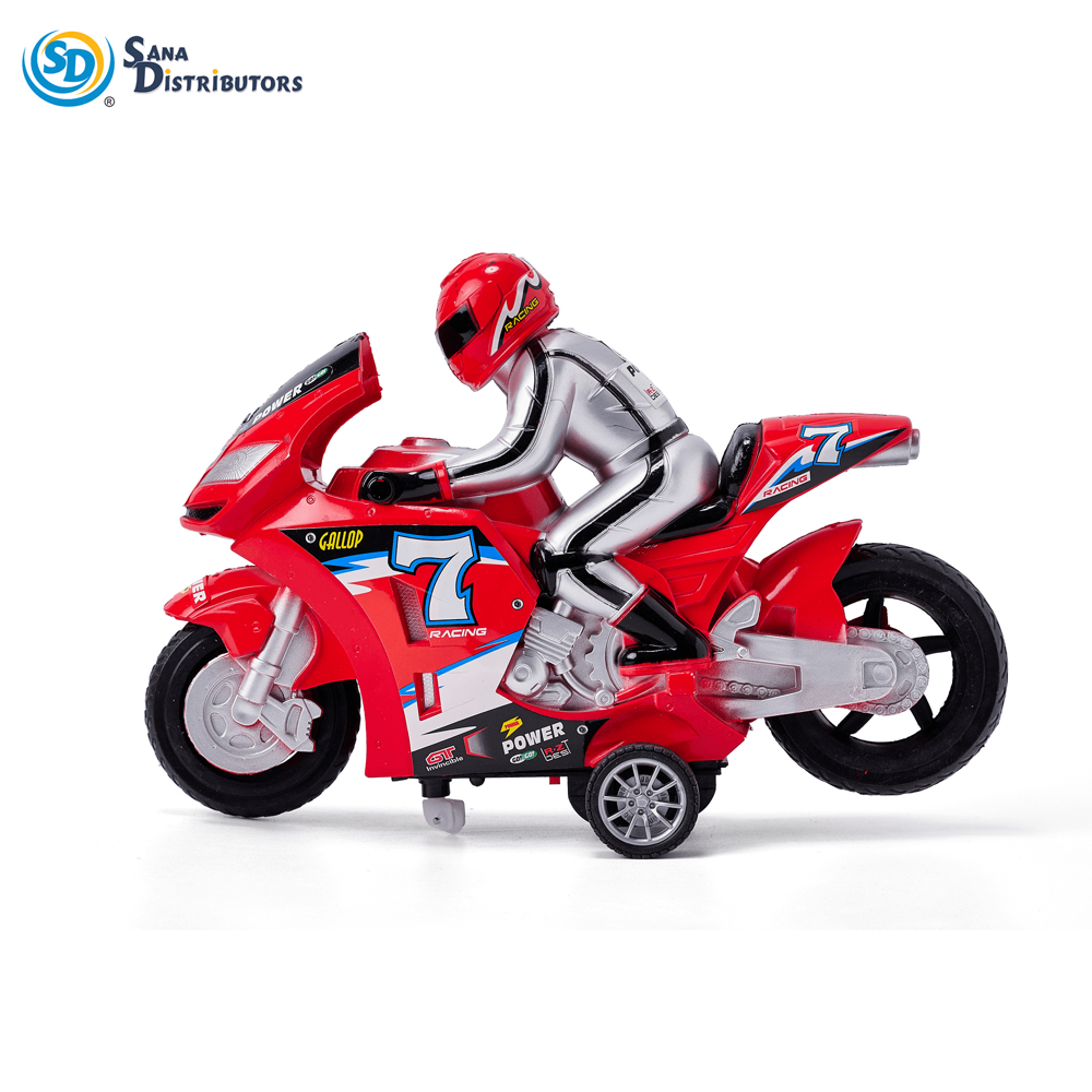 Motorcycle Rider R/c 9"x3"x12"