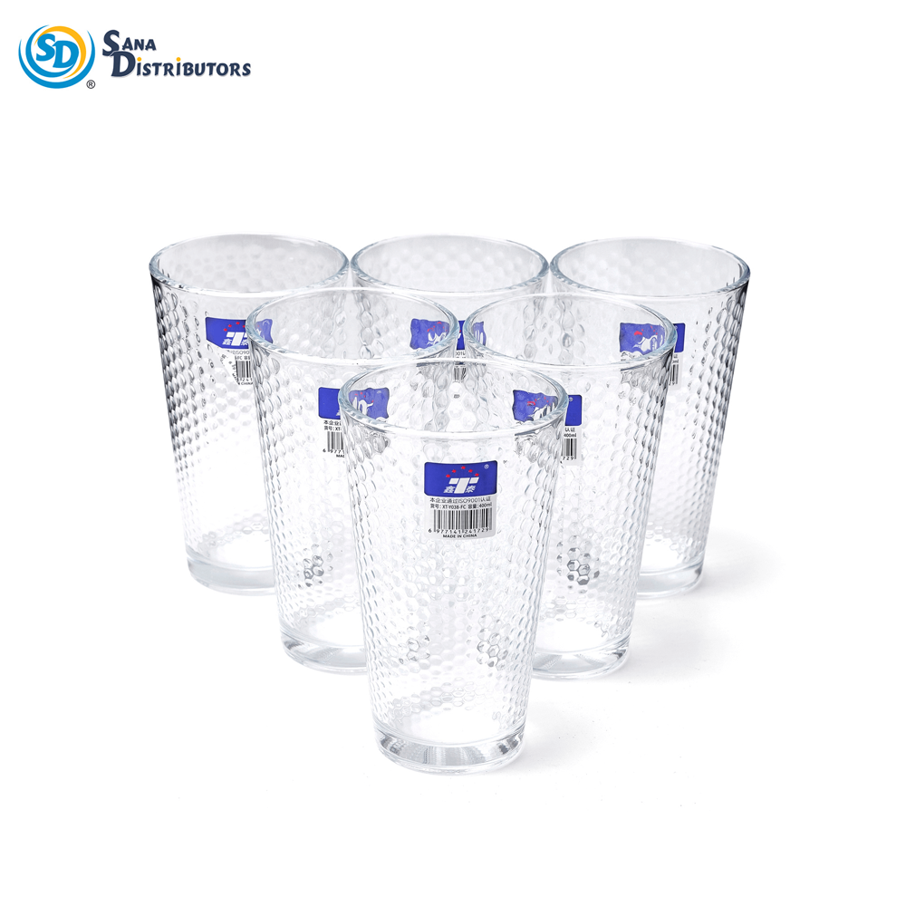 Drinking Glass 6pcs 6"