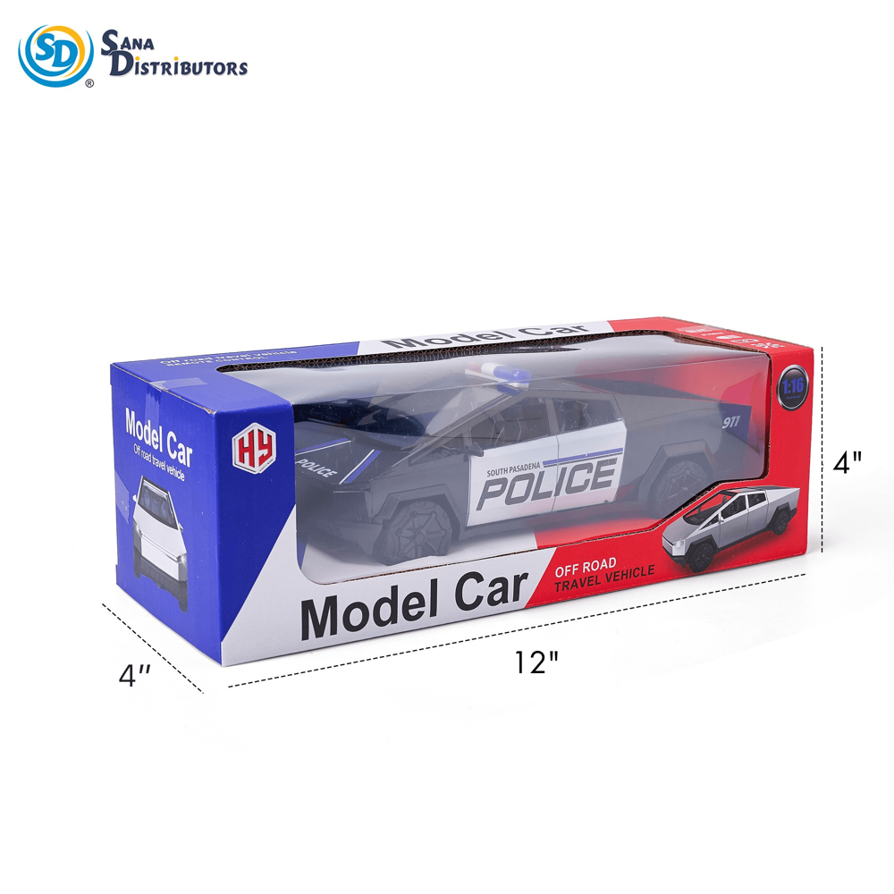 Police Cybertruck R/c 27mhz 4"x4"x12"