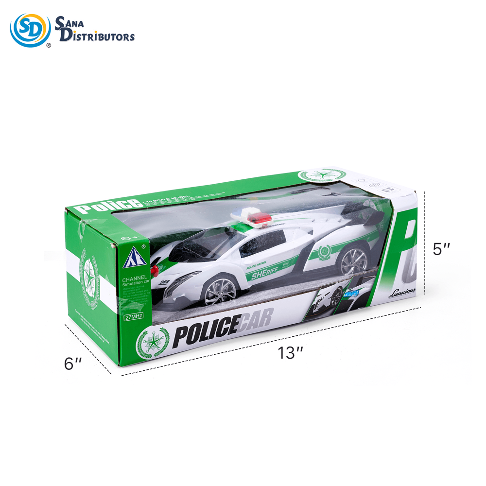 Police R/c Car 27mhz 6"x5"x13"